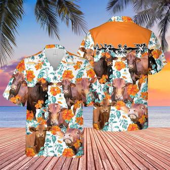 Beefmaster Hibiscus Floral Hawaiian Shirt Summer Gifts | Newhawaiianshirts UK