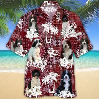 Black And White Goldendoodle Hawaiian Shirt, Gift For Dog Lover Shirts, Animal Summer Shirts, Hawaiian Shirt Men Summer Gifts | Newhawaiianshirts