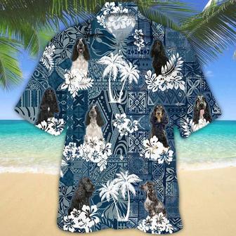 Black English Cocker Spaniel Hawaiian Shirt Summer Gifts | Newhawaiianshirts AU