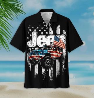 Black Theme Jee And Flag Unique Hawaiian Shirt, Racing Car Hawaiian Shirt, Beach Summer Hawaii Shirt Family Shirt Summer Gifts | Newhawaiianshirts AU