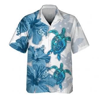 Blue Bird Turtle Hawaiian Shirt Men's Summer Gifts | Newhawaiianshirts AU