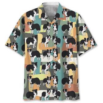 Border Collie Funny Color Hawaiian Shirt Summer Gifts | Newhawaiianshirts UK