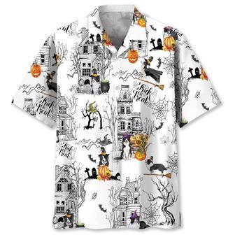 Border Collie Halloween Hawaiian Shirt Summer Gifts | Newhawaiianshirts UK