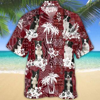 Border Collie Hawaiian Shirt, Gift For Dog Lover Shirts, Animal Summer Shirts, Hawaiian Shirt Men Summer Gifts | Newhawaiianshirts UK