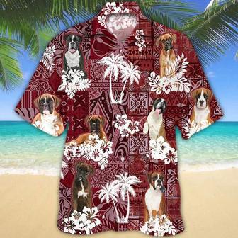 Boxer Dog Hawaiian Shirt, Gift For Dog Lover Shirts, Animal Summer Shirts, Hawaiian Shirt Men Summer Gifts | Newhawaiianshirts CA