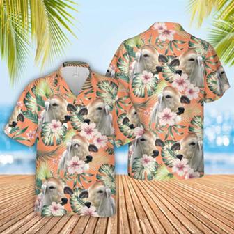 Brahman Summer Happiness Floral Farm Hawaiian Shirt Summer Gifts | Newhawaiianshirts