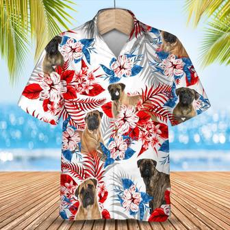 Bullmastiff Hawaiian Shirt, Summer Aloha Shirt, Men Hawaiian Shirt, Women Hawaiian Shirt Summer Gifts | Newhawaiianshirts UK