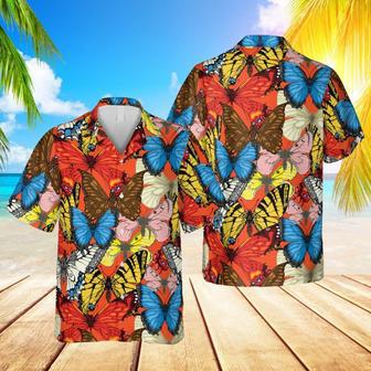 Butterflies Hawaiian Shirt, Aloha Clothing Summer Gifts | Newhawaiianshirts UK