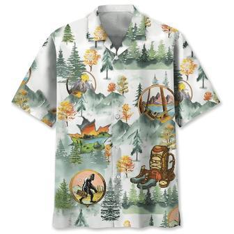 Camping Bigfoot Hawaiian Shirt Summer Gifts | Newhawaiianshirts UK