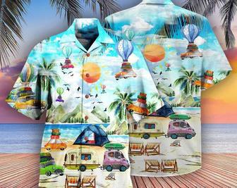 Camping Get High With Hawaiian Shirt And Beach Short, Tropical Beach Shirt Button Down Shirt , Gift For Family, Hawaii Shirt Party Summer. Summer Gifts | Newhawaiianshirts AU