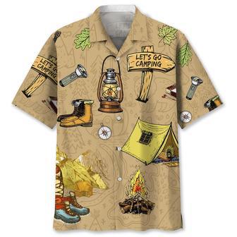 Camping Vintage Hawaiian Shirt Summer Gifts | Newhawaiianshirts UK