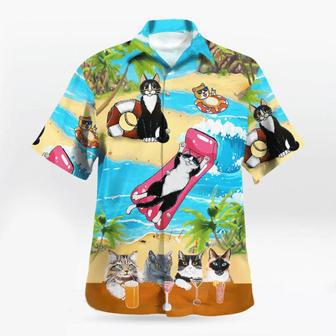 Cat Hawaiian Shirts, Cat Vintage Beach Shirt, Gift For Him Summer Gifts | Newhawaiianshirts AU