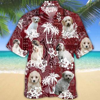 Cavachon Red Hawaiian Shirt, Gift For Dog Lover Shirts, Animal Summer Shirts, Hawaiian Shirt Men Summer Gifts | Newhawaiianshirts AU