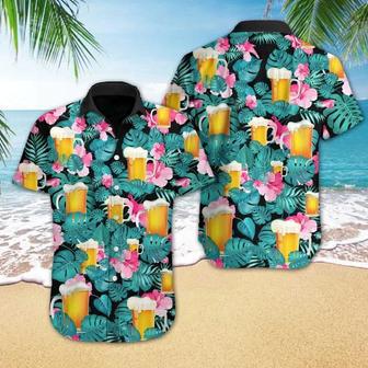 Cheer Nice Beer Tropical Hawaiian Shirt, Short Sleeve Hawaiian Aloha Shirt For Men Summer Gifts | Newhawaiianshirts