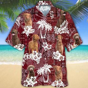 Chesapeake Bay Retriever Red Hawaiian Shirt, Gift For Dog Lover Shirts, Animal Summer Shirts, Hawaiian Shirt Men Summer Gifts | Newhawaiianshirts UK