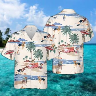 Chihuahua Summer Beach Hawaiian Shirt, Dog Beach Short Sleeve Hawaiian Shirt Summer Gifts | Newhawaiianshirts UK