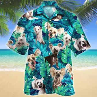 Chinese Crested Dog Lovers Gift Summer Beach Palm Tree Hawaiian Shirt Summer Gifts | Newhawaiianshirts UK