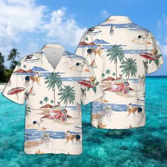 Chinese Crested Dog Summer Beach Hawaiian Shirt, Hawaiian Shirts For Men Short Sleeve Aloha Beach Shirt Summer Gifts | Newhawaiianshirts CA