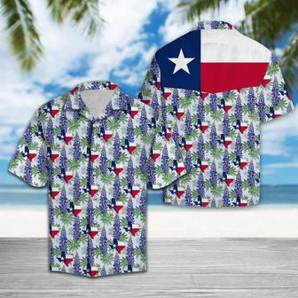 Classic Texas Bluebonnet Flag Hawaiian Shirt For Men And Women Summer Gifts | Newhawaiianshirts