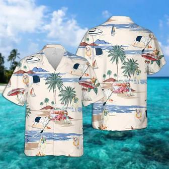 Clumber Spaniel Summer Beach Hawaiian Shirt, Hawaiian Shirts For Men Short Sleeve Aloha Beach Shirt Summer Gifts | Newhawaiianshirts UK