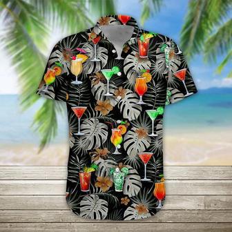 Cocktail Hawaiian Shirt, Men's Hawaiian Aloha Beach Shirt Summer Gifts | Newhawaiianshirts DE