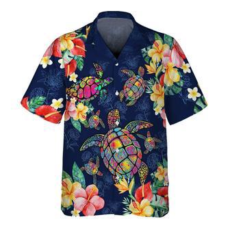 Color Turtle - Hawaiian Shirt Men's, Gift For Turtle Lovers Summer Gifts | Newhawaiianshirts AU