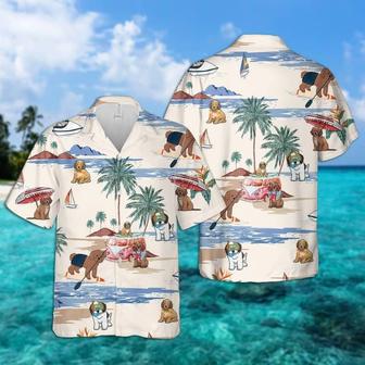 Cookapoo Summer Beach Hawaiian Shirt, Dog Beach Short Sleeve Hawaiian Shirt Summer Gifts | Newhawaiianshirts UK