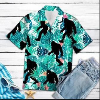 Cool Bigfoot Tropical Jungle Hawaiian Shirt Summer Gifts | Newhawaiianshirts