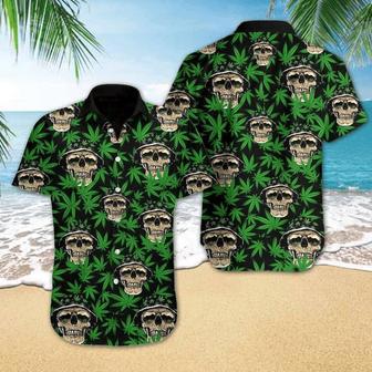 Cool Skull And Weed Design Hawaiian Shirt Summer Gifts | Newhawaiianshirts AU