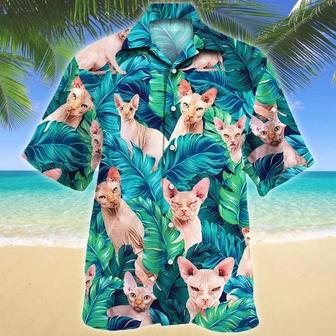 Cool Summer Vacation Gift For Sphynx Cat Lovers Hawaiian Shirt Summer Gifts | Newhawaiianshirts AU