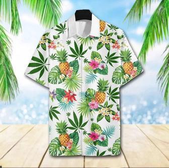 Cool Weed Tropical Forest Design Hawaiian Shirt Summer Gifts | Newhawaiianshirts