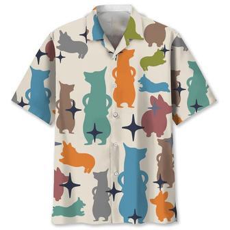 Corgi Colorful Hawaiian Shirt Summer Gifts | Newhawaiianshirts