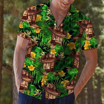 Cowboy Tropical Wild Flower Vintage Style Hawaiian Shirt Summer Gifts | Newhawaiianshirts CA