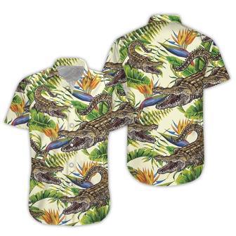 Crocodile Hawaiian Shirt, Crocodile Banana Palm Hawaii Shirt Summer Gifts | Newhawaiianshirts