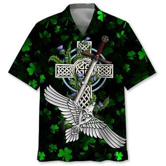 Cross Irish St.Patrick Day Hawaiian Shirt Summer Gifts | Newhawaiianshirts UK