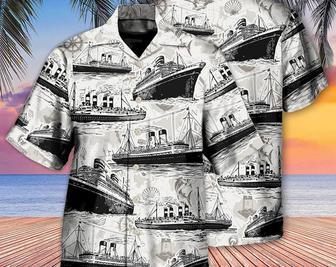 Cruising Retro And Sea Map - Hawaiian Shirt, Tropical Beach Shirt Button Down Shirt, Aloha Shirt Funny, Best Gifts For Men. Summer Gifts | Newhawaiianshirts DE