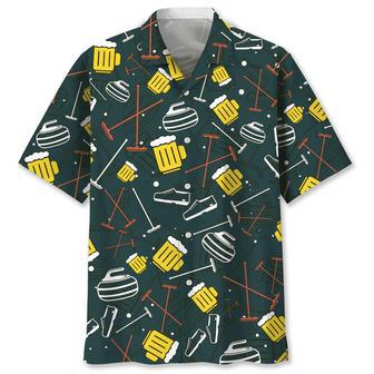 Curling Beer Hawaiian Shirt Summer Gifts | Newhawaiianshirts CA