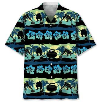 Curling Nature Beach Hawaiian Shirt Summer Gifts | Newhawaiianshirts AU