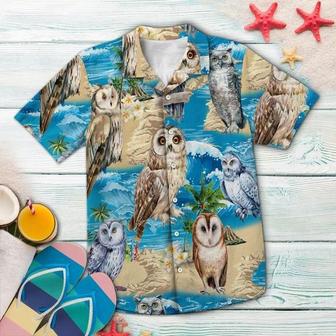 Cute Owl Summer Beach Vacation Hawaiian Shirt Summer Gifts | Newhawaiianshirts CA