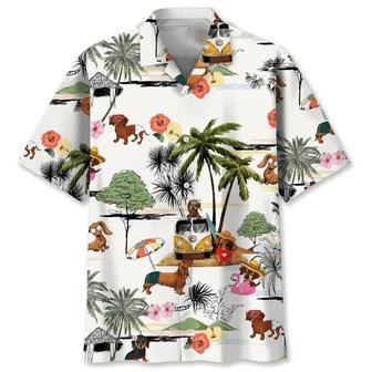 Dachshund Beach Funny Hawaiian Shirt Summer Gifts | Newhawaiianshirts AU