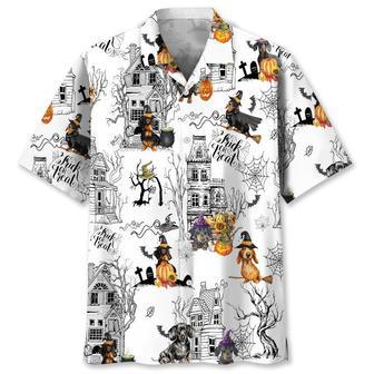 Dachshund Halloween Hawaiian Shirt Summer Gifts | Newhawaiianshirts UK