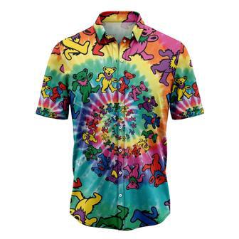 Dancing Bear Hawaiian Shirt, Summer Hawaiian Shirts For Men, Aloha Beach Shirt Summer Gifts | Newhawaiianshirts UK