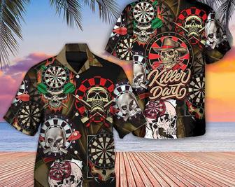 Dart Skull Killer Dart - Hawaiian Shirt, Shirt For Men/Women Hawaii Shirt Party Summer, Birthday Gift, Hawaii Style, Hawaiian Set Gift. Summer Gifts | Newhawaiianshirts AU