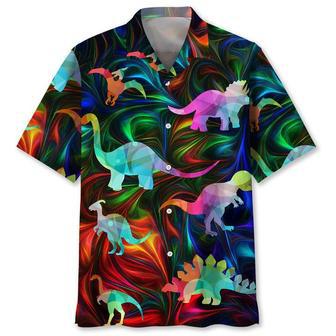 Dinosaurs Color Hawaiian Shirt Summer Gifts | Newhawaiianshirts UK