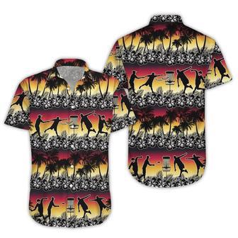 Disc Golf Hawaiian Shirt, Disc Golf Sunset Coconut Beach Hawaii Shirts Summer Gifts | Newhawaiianshirts UK