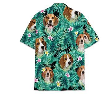 Dog Beagle Pattern Short Tall Hawaiian Shirt, Button Up Aloha Shirt For Men, Women Summer Gifts | Newhawaiianshirts AU