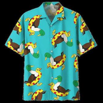 Dramatic Duck Background Hawaiian Shirt Summer Gifts | Newhawaiianshirts UK