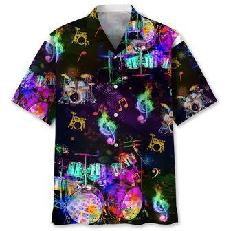 Drum Color Hawaiian Shirt Summer Gifts | Newhawaiianshirts UK