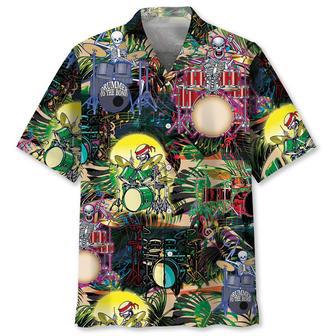 Drum Skeleton Hawaiian Shirt Summer Gifts | Newhawaiianshirts CA