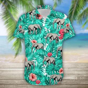 Elephant Awesome Tropical Jungle Design Hawaiian Shirt Summer Gifts | Newhawaiianshirts AU